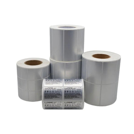 Silver Sticker Labels Thermal Transfer Waterproof Self Adhesive Gift Decoration 2 Rows