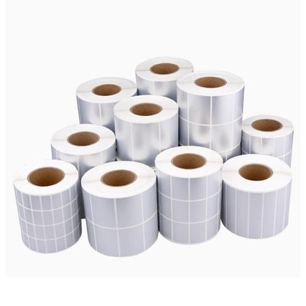 Silver Sticker Labels Thermal Transfer Waterproof Self Adhesive Gift Decoration 4 Rows