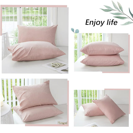 Pillowcases Pair Household Basic Model Bedding Pillow Covers Bedroom Accessory