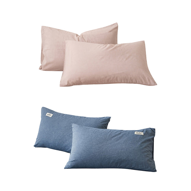 Pillowcases Pair Household Basic Model Bedding Pillow Covers Bedroom Accessory