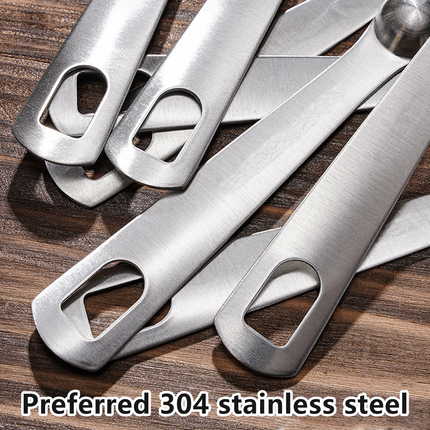 6PCS Measuring Cups Spoons 304 Stainless Steel Baking Tools With Scale Set