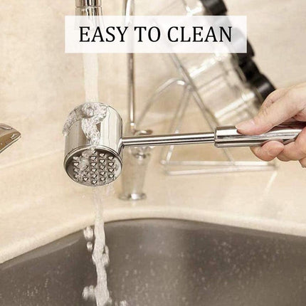 Stainless Steel Meat Hammer Tenderizer Kitchen Tool Loose Meat Pounder Mallet