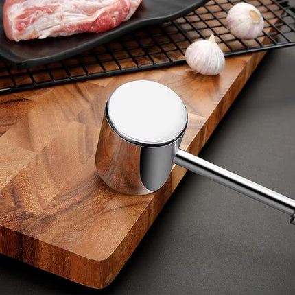 Stainless Steel Meat Hammer Tenderizer Kitchen Tool Loose Meat Pounder Mallet