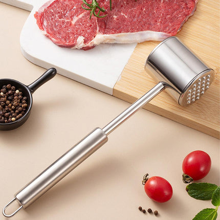 Stainless Steel Meat Hammer Tenderizer Kitchen Tool Loose Meat Pounder Mallet