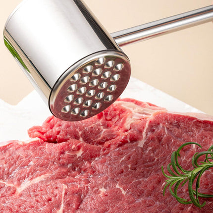 Stainless Steel Meat Hammer Tenderizer Kitchen Tool Loose Meat Pounder Mallet