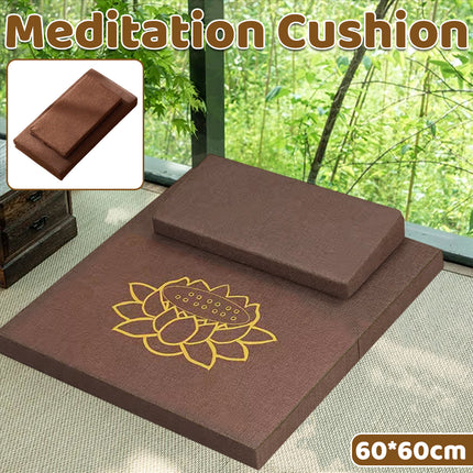 Meditation Cushion Zafu Prayer Mat For Zen Sitting Comfortable Non Slip Foldable