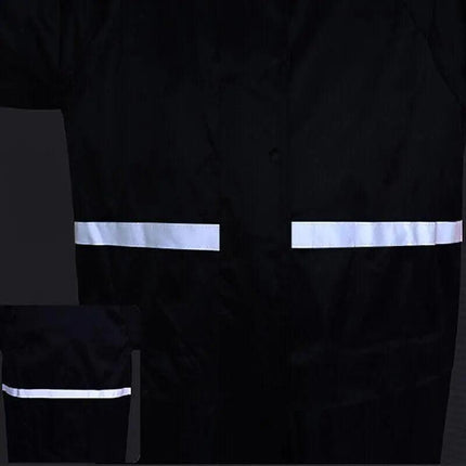 Men's Overalls Waterproof Raincoat Lightweight Work Hooded Long Coats RAIN COAT - Aimall