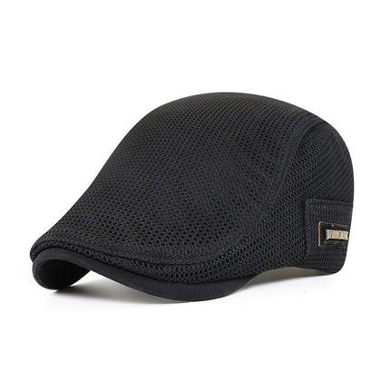 Summer Mesh Beret Cap Lightweight Breathable Thin Sunshade Hat Outdoor Style