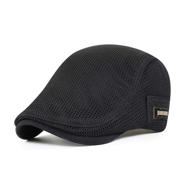 Summer Mesh Beret Cap Lightweight Breathable Thin Sunshade Hat Outdoor Style
