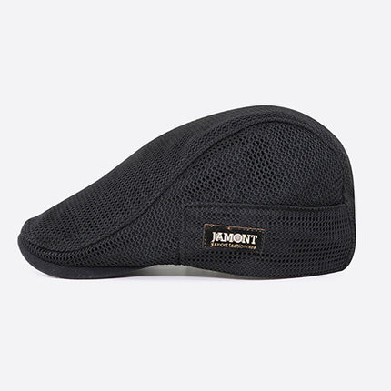 Summer Mesh Beret Cap Lightweight Breathable Thin Sunshade Hat Outdoor Style