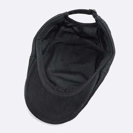 Summer Mesh Beret Cap Lightweight Breathable Thin Sunshade Hat Outdoor Style