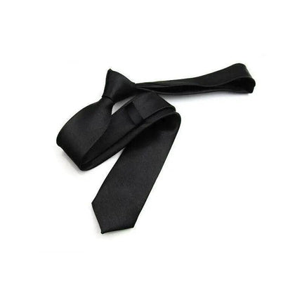 Mens SKINNY TIE Plain Wedding Slim Necktie Formal Casual Narrow Party men's ties - Aimall