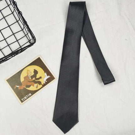 Mens SKINNY TIE Plain Wedding Slim Necktie Formal Casual Narrow Party men's ties - Aimall