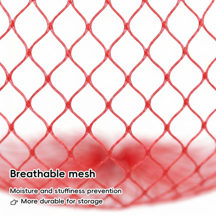 Red Mesh Produce Bags 100 Pack 60cm Breathable Storage Nets