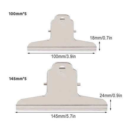 Metal Hangable Board Clips 100mm 145mm 10 Pack