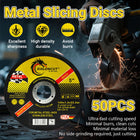 50PCS 5 Inch Metal Slicing Discs for Angle Grinder Tool 125mm x 1.2mm Durable