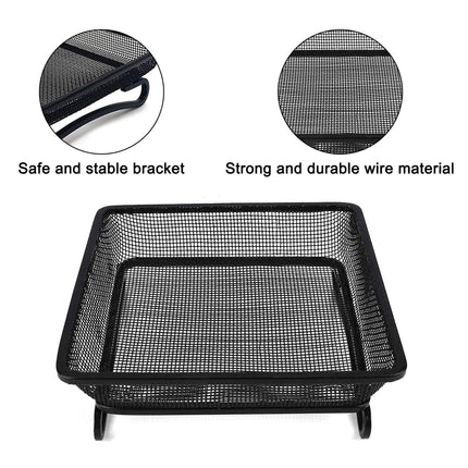 Bird Feeder Metal Square Ground Mesh Tray Feeder Garden Yard Wild Bird Feeding