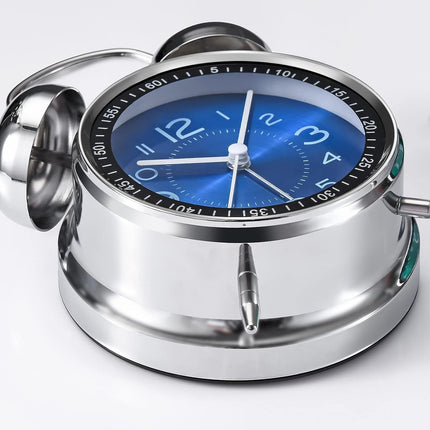 Metal Alarm Clock Small Mechanical Wake Up Clock Retro Desktop Table Clock