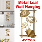 New Chinese Style Metal 3D Leaf Wall Hanging Ornament Decor For Home Bedroom