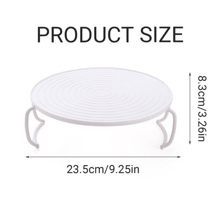 2PCS Kitchen Steaming Rack Multi Layer Tray Microwave Oven Cooking Shelf