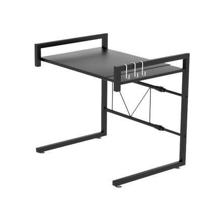 Microwave Shelf Stand 2 Tier Metal Adjustable Rack Kitchen Counter Organizer