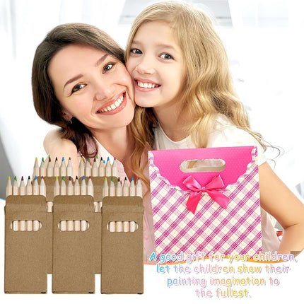 20PCS Mini Coloured Pencils Non Toxic Kids Adults Art Drawing School Home Craft