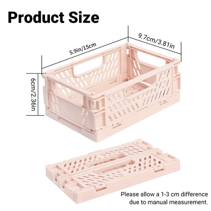 10 PCS Plastic Large Capacity Foldable Desktop Storage Box Durable Easy to Store