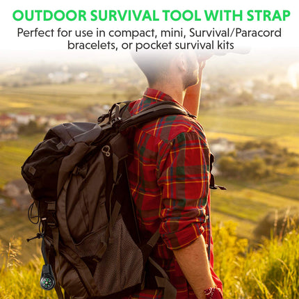 20PCS Portable Mini Survival Compass for Camping Hiking Adventure Navigation