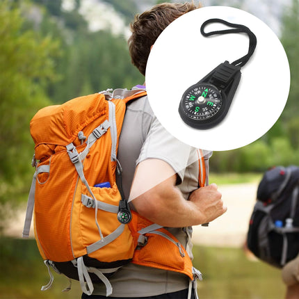 20PCS Portable Mini Survival Compass for Camping Hiking Adventure Navigation