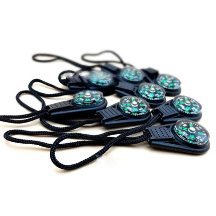 20PCS Portable Mini Survival Compass for Camping Hiking Adventure Navigation
