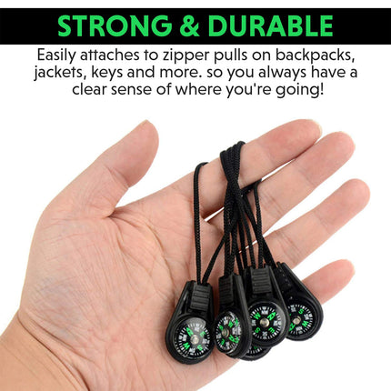 20PCS Portable Mini Survival Compass for Camping Hiking Adventure Navigation