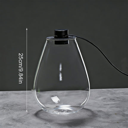 Miniature Landscape Eco Glass Bottle with Lights for Desktop Living Room Decor