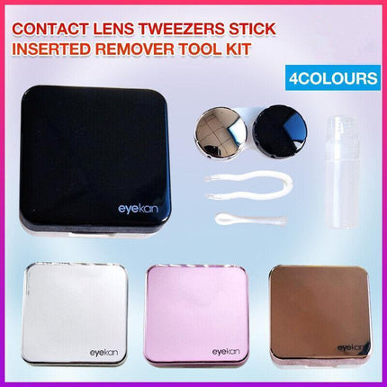 Contact Lens Tweezers Stick Inserted Remover Tool Kit Tip Storage Case Box Sets