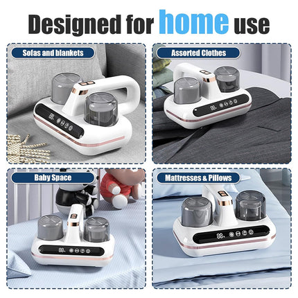 Cordless Dust Mite Remover Vacuum UV Cleaner 10000Pa Home Bed Sofa Mattress Kit