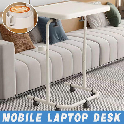 Adjustable Mobile Laptop Desk Computer Table Stand Portable Bedside Study Desk