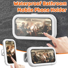 Waterproof Rotating Shower Phone Holder 360-Degree Retractable Wall Mount for Bathroom