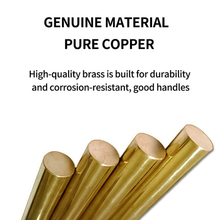 Brass Cabinet Drawer Handles 4 Sizes Modern Gold Closet Door Pulls Simple Style