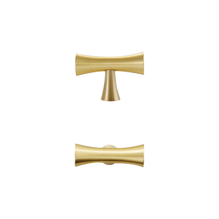 Brass Cabinet Drawer Handles 4 Sizes Modern Gold Closet Door Pulls Simple Style
