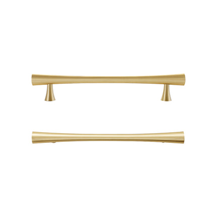 Brass Cabinet Drawer Handles 4 Sizes Modern Gold Closet Door Pulls Simple Style