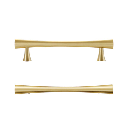 Brass Cabinet Drawer Handles 4 Sizes Modern Gold Closet Door Pulls Simple Style