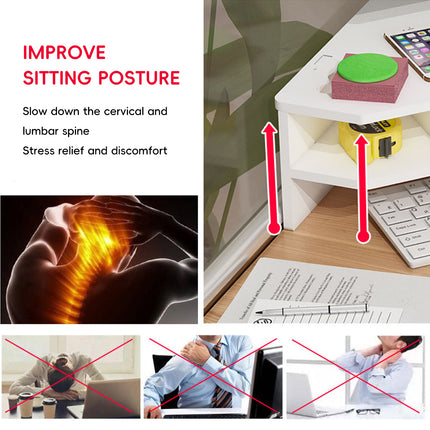 Desktop Elevated Monitor Stand Storage Rack Durable for Home Office Desktop Use