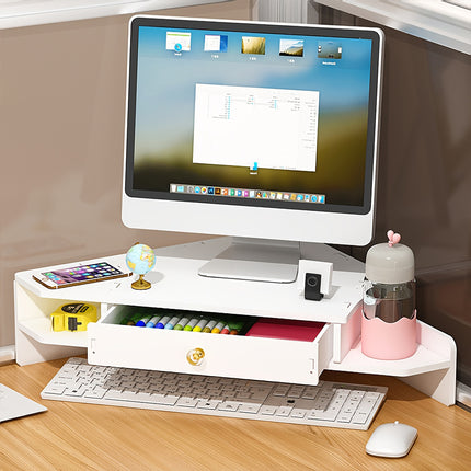 Desktop Elevated Monitor Stand Storage Rack Durable for Home Office Desktop Use