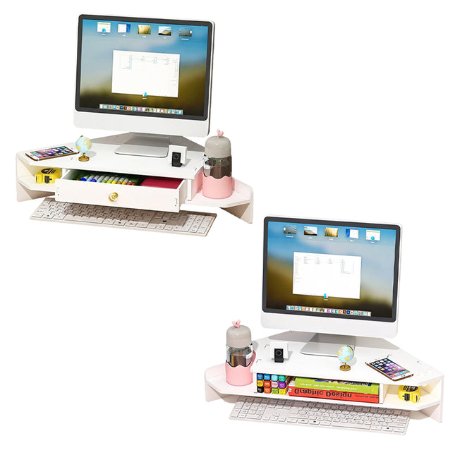 Desktop Elevated Monitor Stand Storage Rack Durable for Home Office Desktop Use