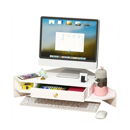 Desktop Elevated Monitor Stand Storage Rack Durable for Home Office Desktop Use