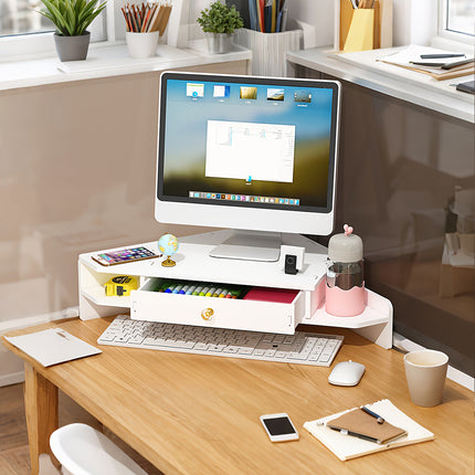 Desktop Elevated Monitor Stand Storage Rack Durable for Home Office Desktop Use