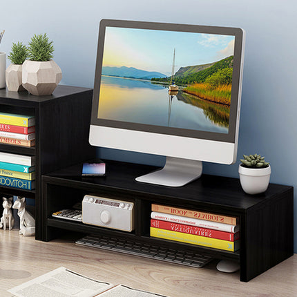 Monitor Stand Riser Double-Layer Design Space Saving for Desk Organizer Storage