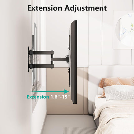 32-55 Inch TV Monitor Wall Mount Bracket Adjustable Telescopic Stable X-Shaped