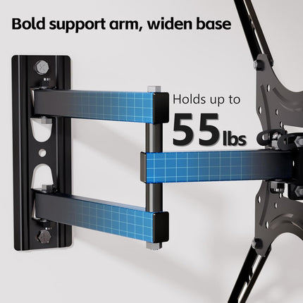 32-55 Inch TV Monitor Wall Mount Bracket Adjustable Telescopic Stable X-Shaped