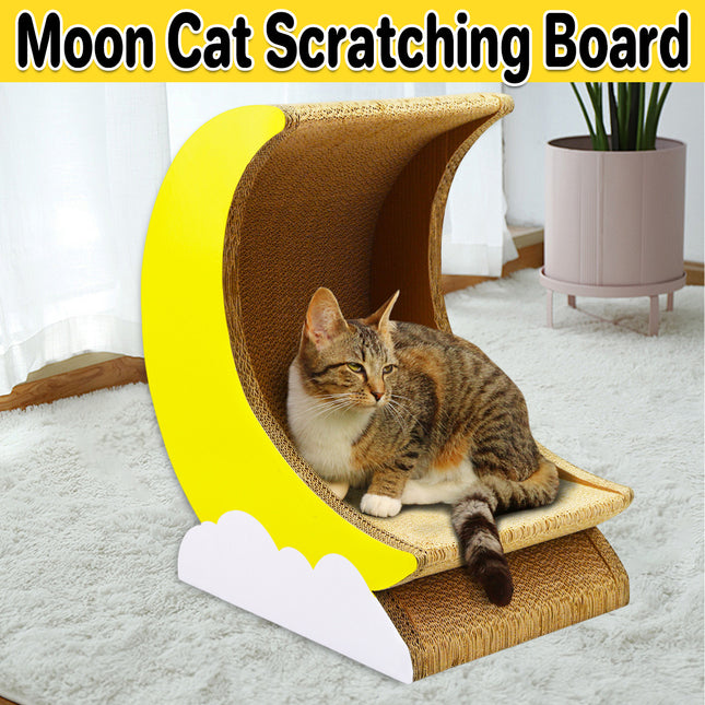 Cat Scratch Board-corrugated Paper Cat Play Board-cat Nest Cat House Cat Bowl-Trojan Moon