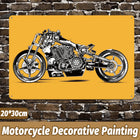 Vintage Tin Plate Art Stylish Iron Wall For Bar Living Room Easy-Install Durable